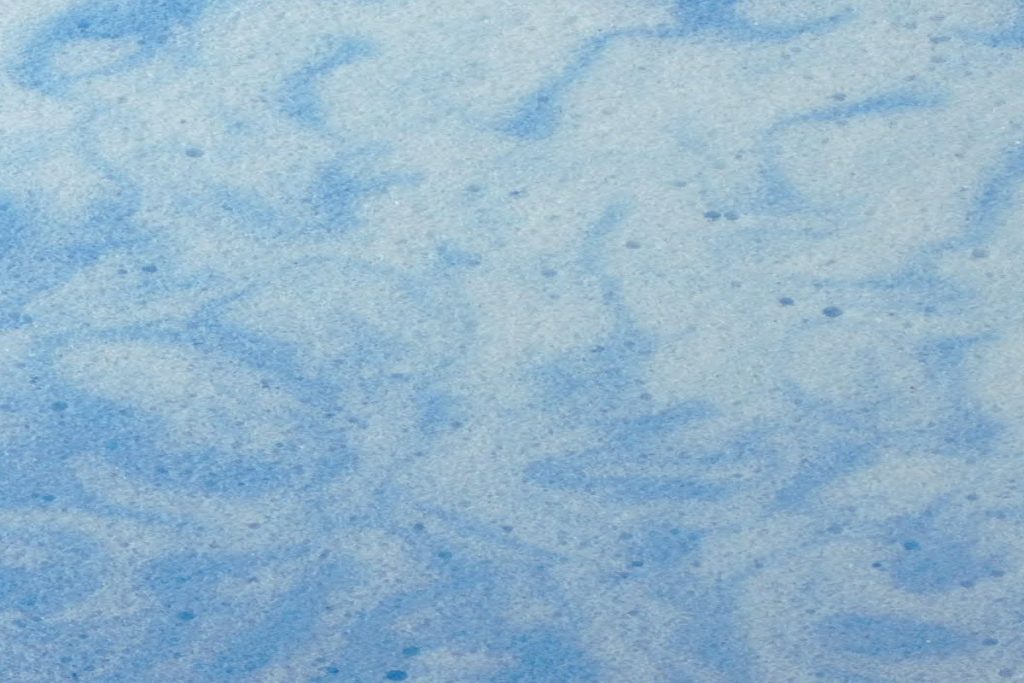 Marcapiuma Comfort, primo piano della schiuma Memory Air sfumata