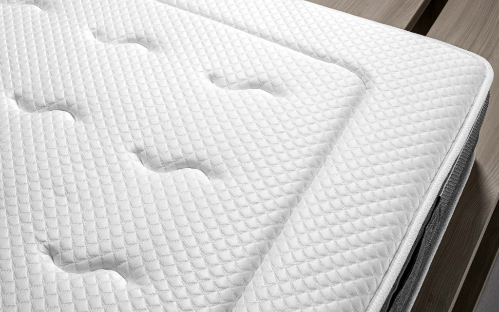 Mondo Convenienza Ice, primo piano della superficie trapuntata