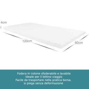 Baby Idea Materasso per lettino da campeggio 60x120