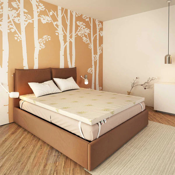 Baldiflex Topper Renew con fodera in una camera da letto