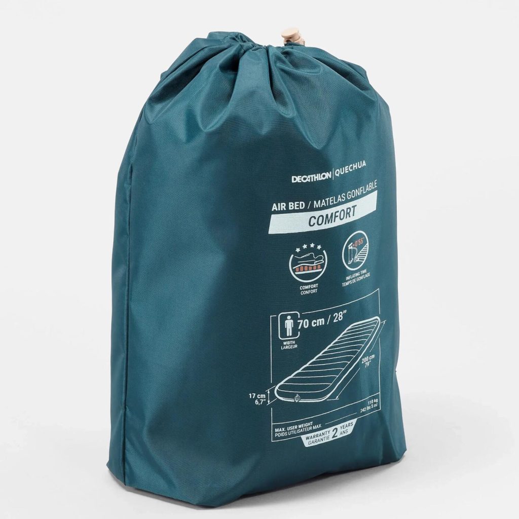 Quechua Air Comfort 70 nella sacca di trasporto
