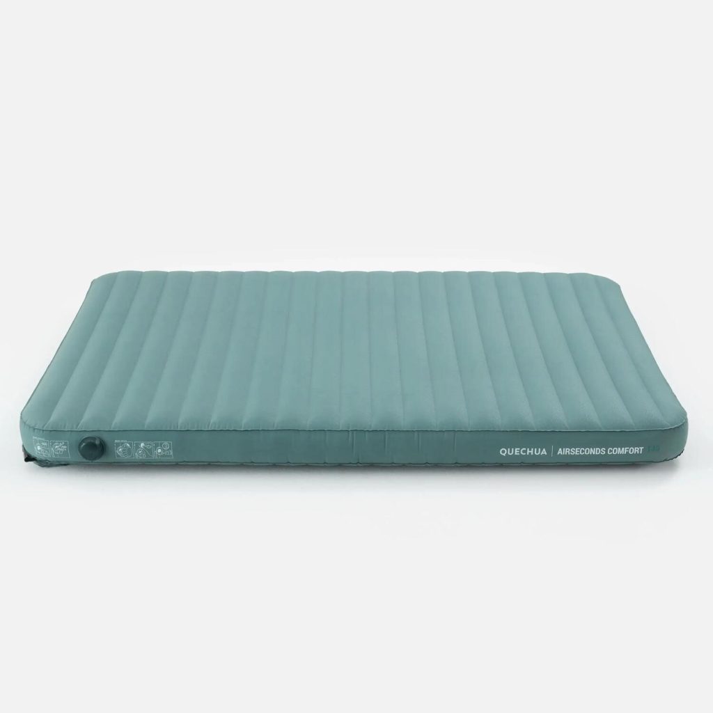Quechua Air Seconds Comfort 140, vista laterale con la valvola