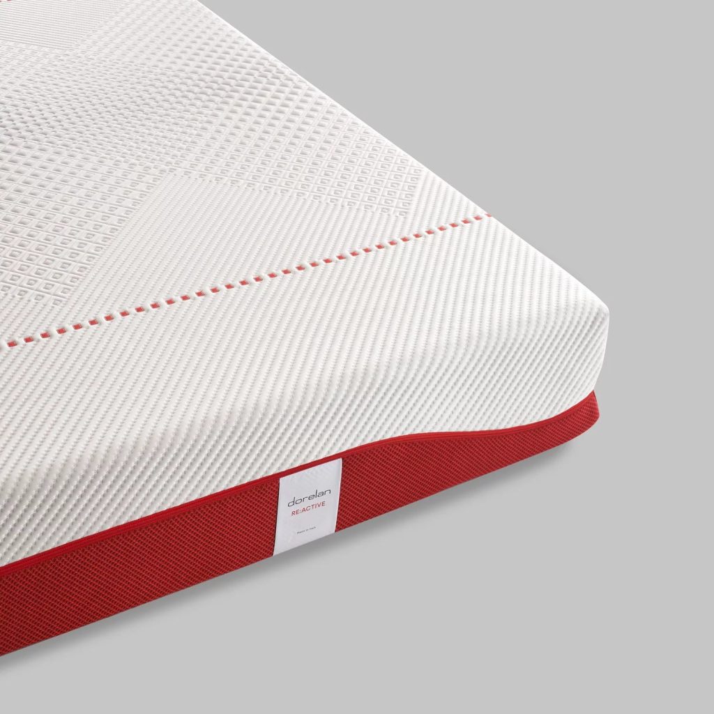 Dorelan Re:Active – dettaglio dell'angolo e del tessuto CoolNight