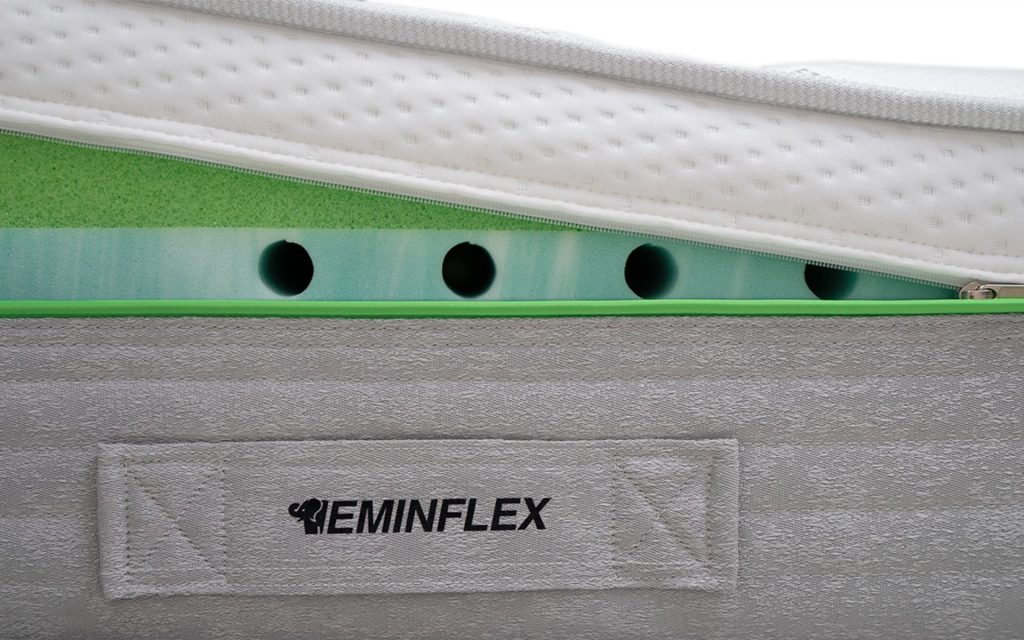 Eminflex Green, fodera aperta sullo strato forato