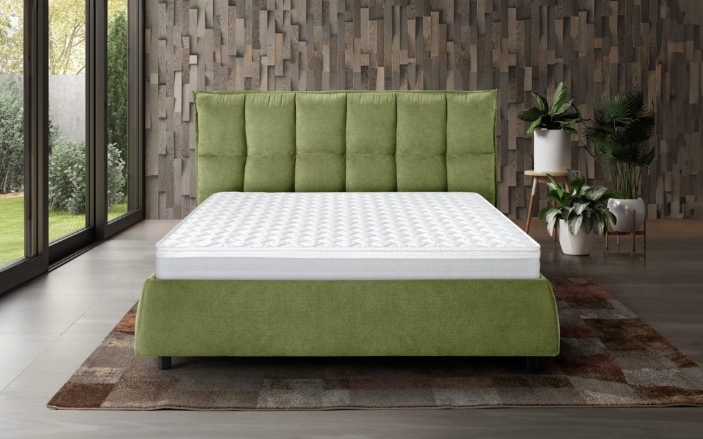 Eminflex Romeo su un letto contenitore verde, vista frontale