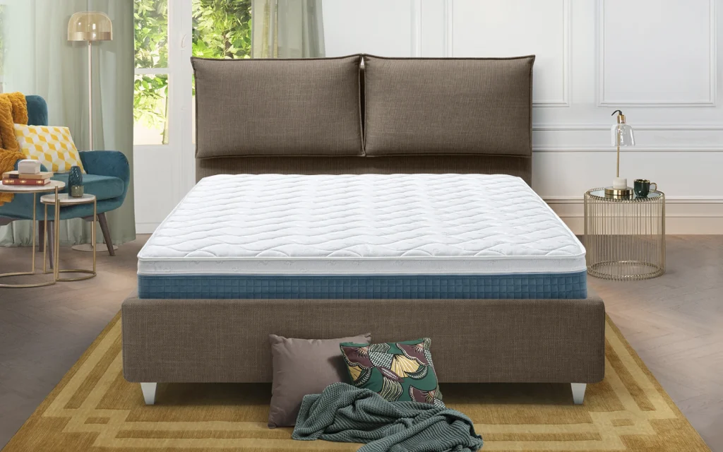 Eminflex Sano su un letto contenitore, vista frontale