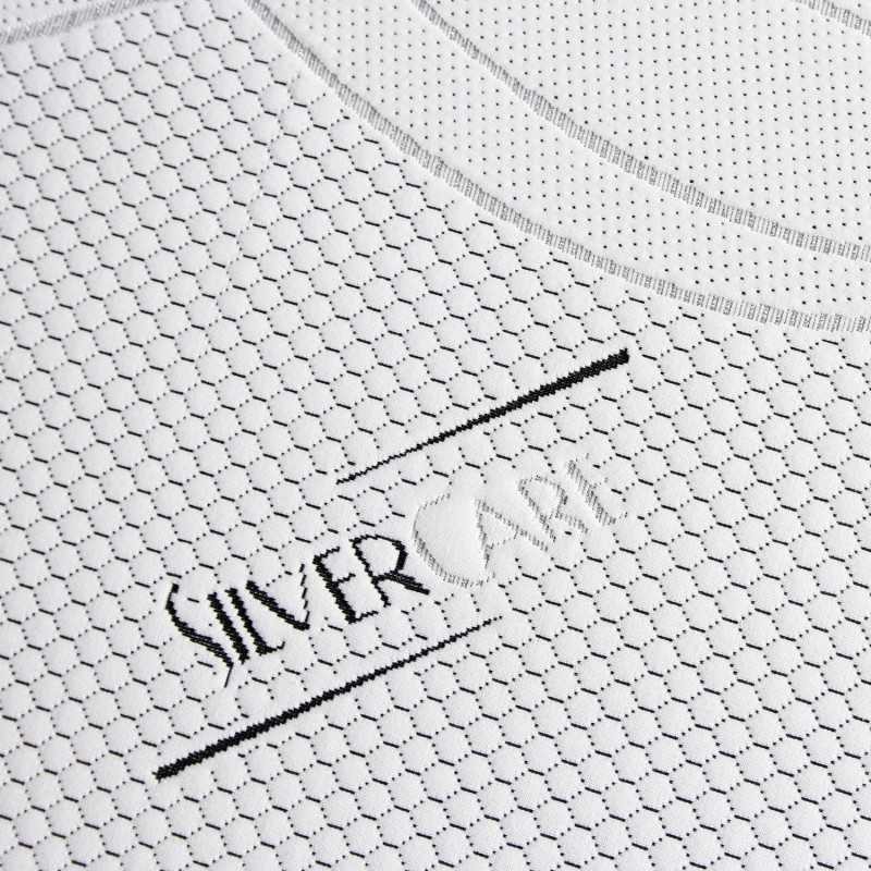 Geemma Topper Rigido Biogreen H6, tessuto Silver della fodera