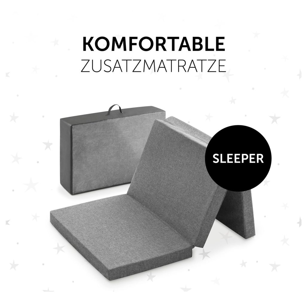 Materasso Hauck Sleeper con la borsa da trasporto grigia