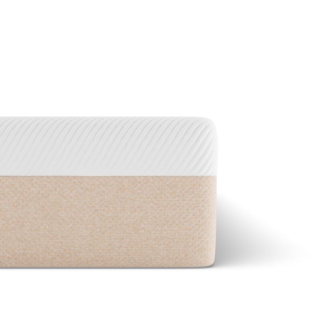 Materasso Slome Lattice Premium, angolo con fascia in lino beige