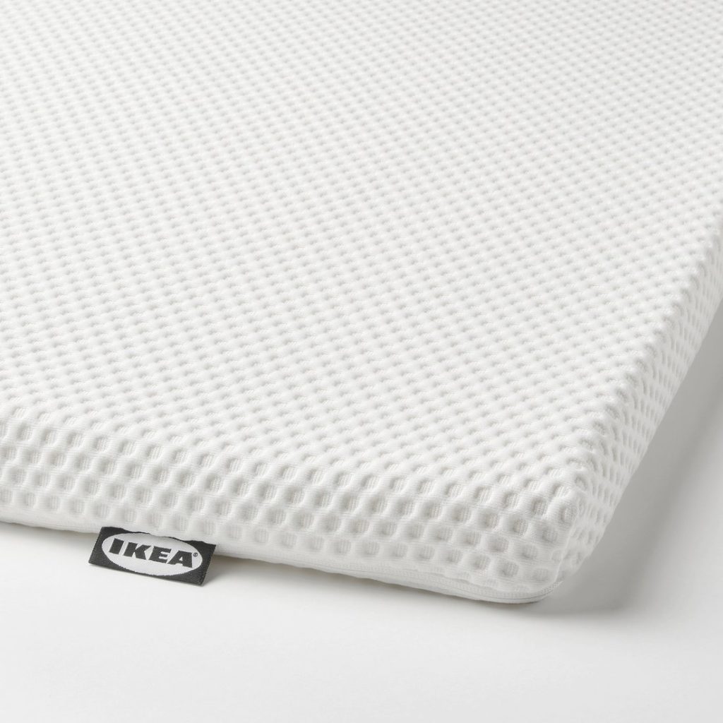IKEA Nordberget – angolo del topper con tessuto a nido d'ape