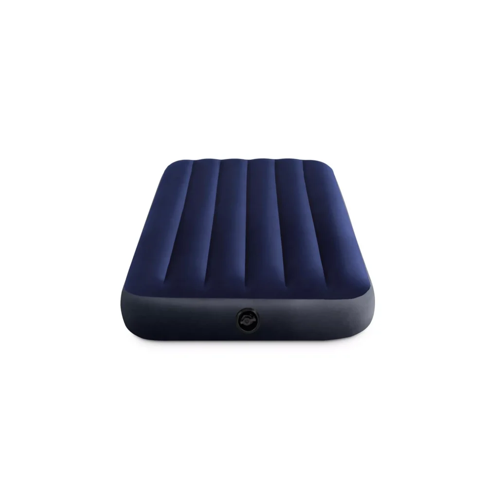 Intex Dura-Beam Classic Downy Singolo, vista frontale con la valvola 2-in-1
