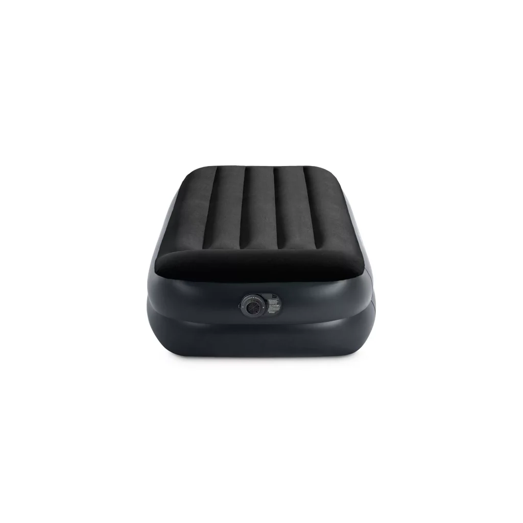 Intex Dura-Beam Pillow Rest Raised Singolo, lato con la pompa elettrica integrata