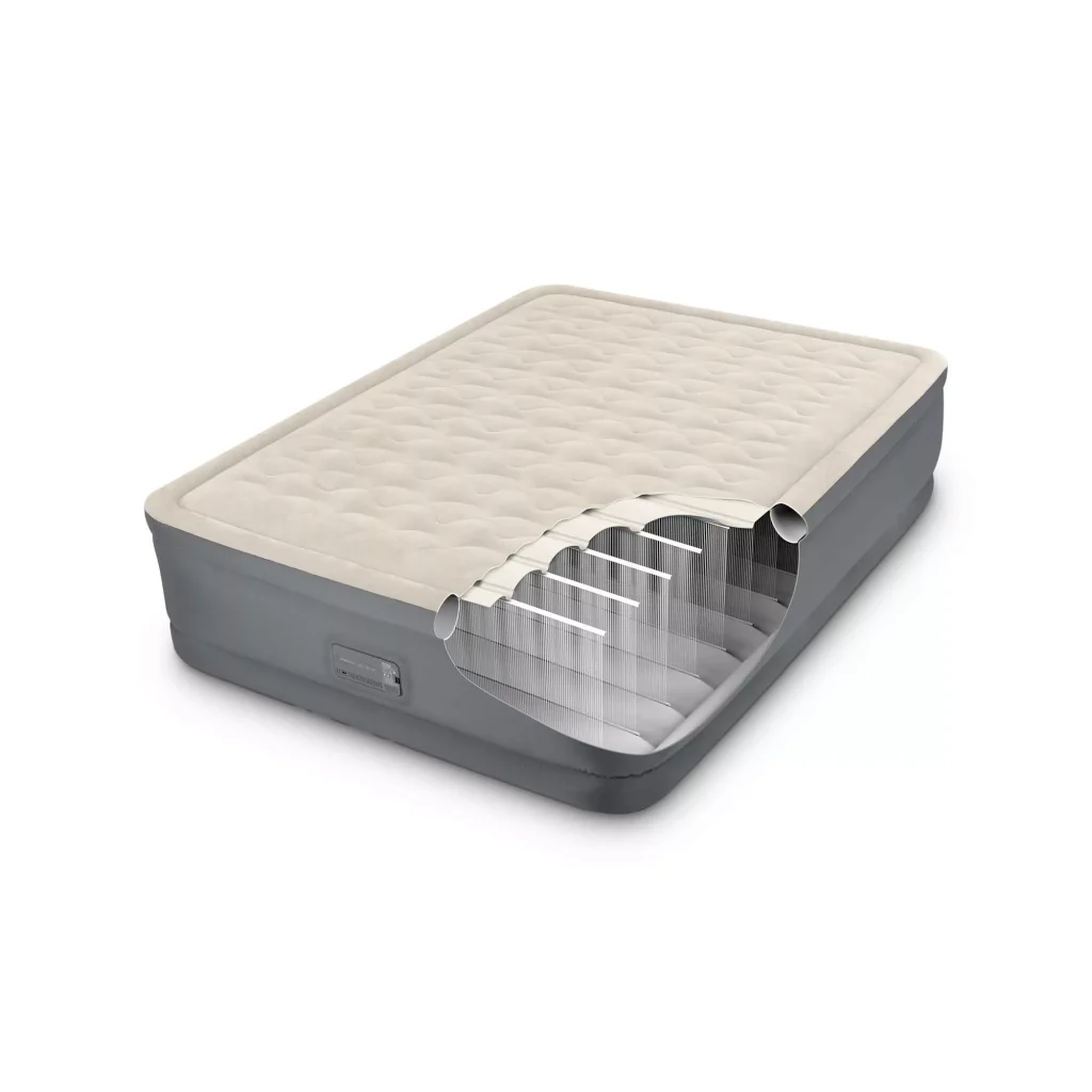 Intex Dura-Beam PremAire II, sezione con le pareti laterali e la struttura interna