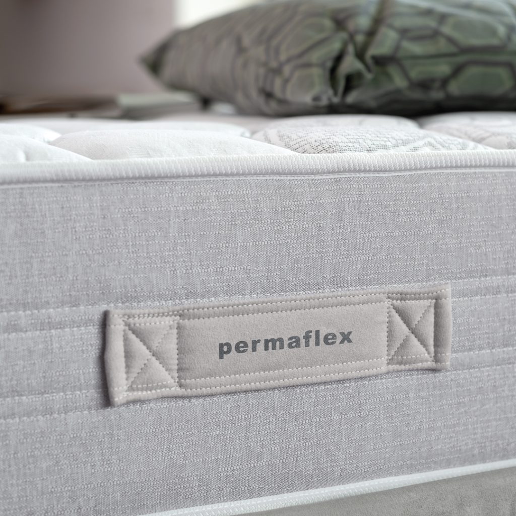 Primo piano del rivestimento del materasso Permaflex Classic