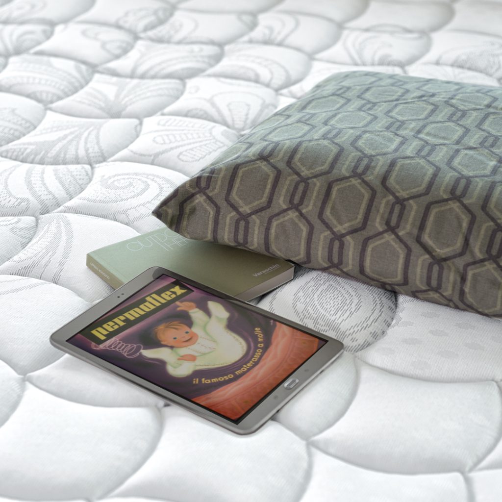 Altro dettaglio del rivestimento del materasso Permaflex Classic