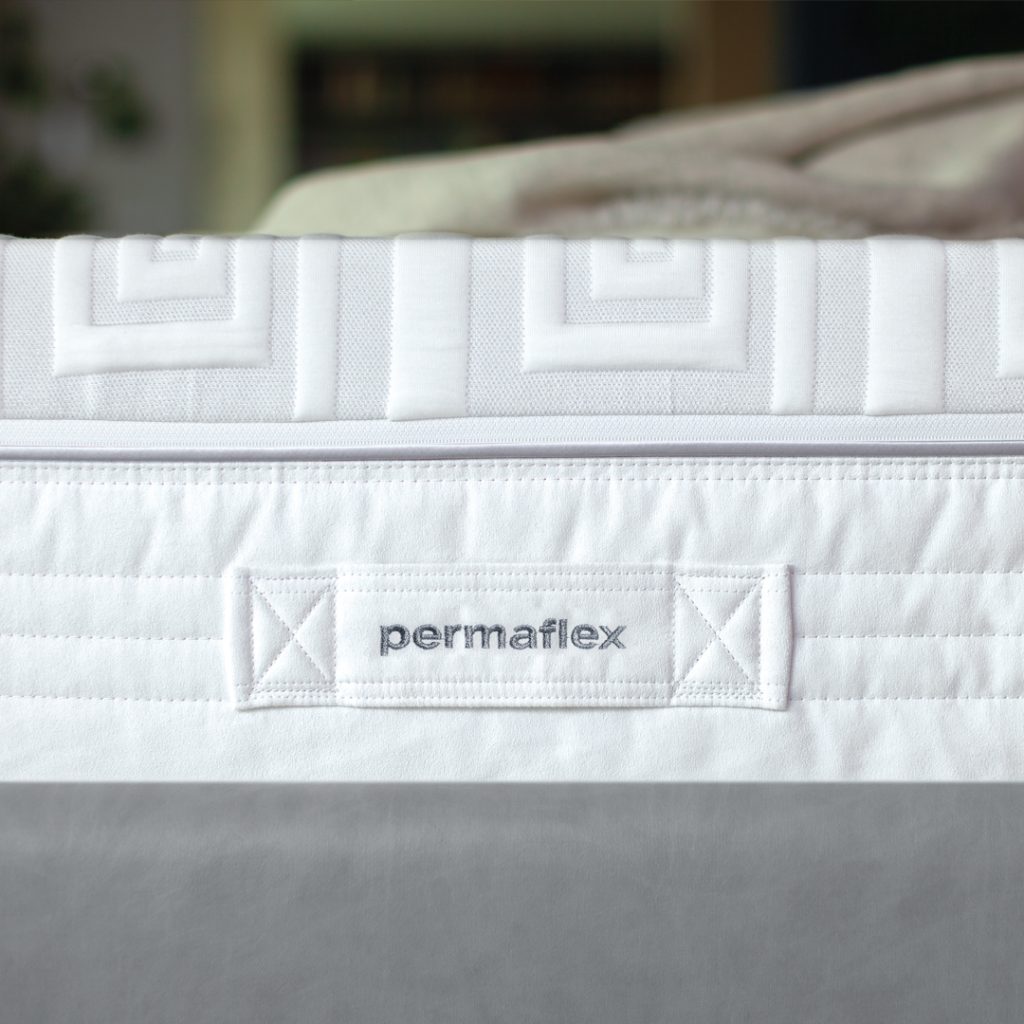 Primo piano del rivestimento del materasso Permaflex Dome