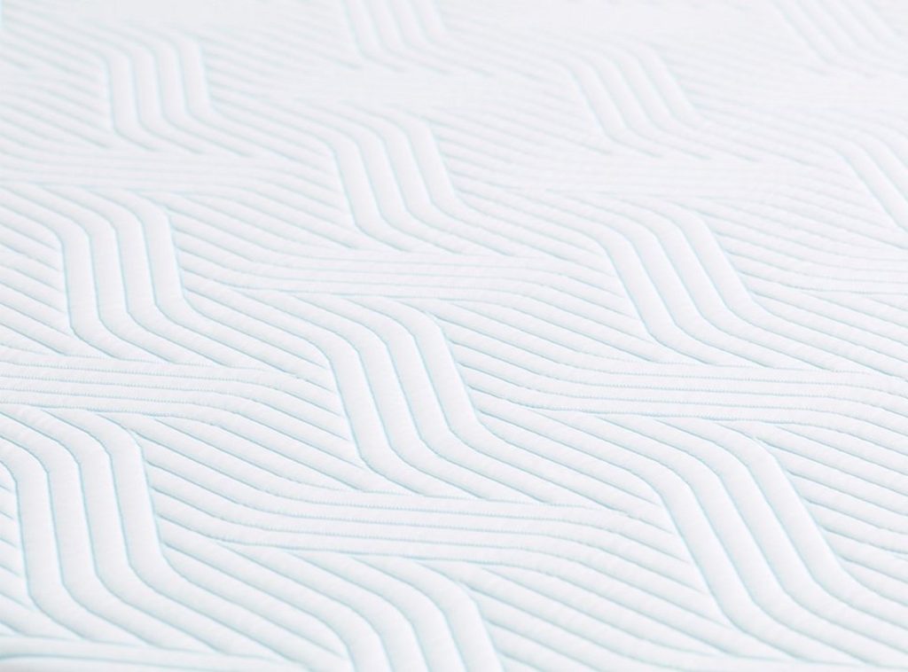 Trama della fodera SmartCool del materasso TEMPUR PRO in primo piano