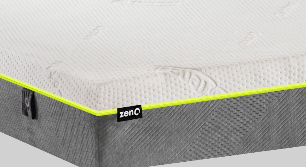 zenO+ Air 3D – angolo con profilo verde ed etichetta zenO